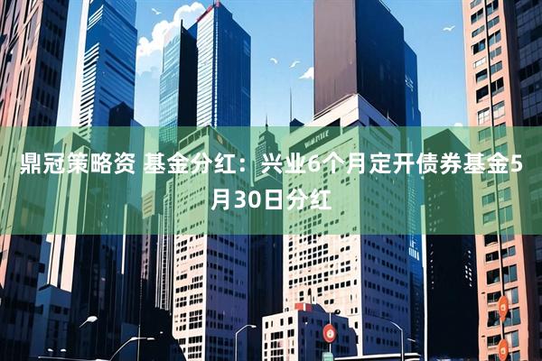 鼎冠策略资 基金分红：兴业6个月定开债券基金5月30日分红