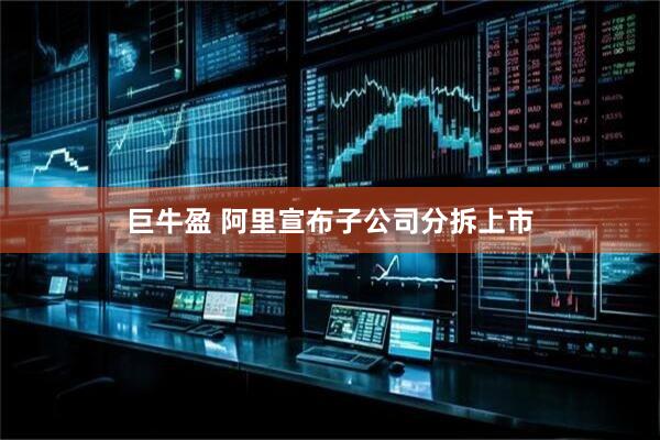 巨牛盈 阿里宣布子公司分拆上市